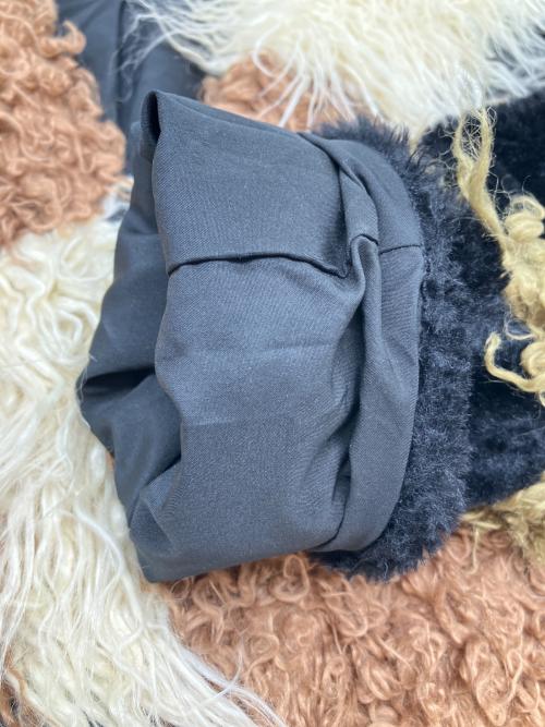 MURUA（ムルーア）MURUA (ムルーア) ミックスフェイクファーコート アイボリー×ブラウン×カーキ サイズ:1（S）の古着・服飾アイテム