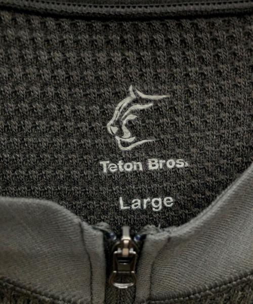 Teton Bros（ティートンブロス）Teton Bros (ティートンブロス) アクシオハイブリッドティーネック カーキ サイズ:Lの古着・服飾アイテム