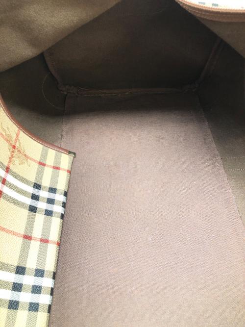 Burberry's（バーバリーズ）Burberry's (バーバリーズ) ボストンバッグ ベージュの古着・服飾アイテム