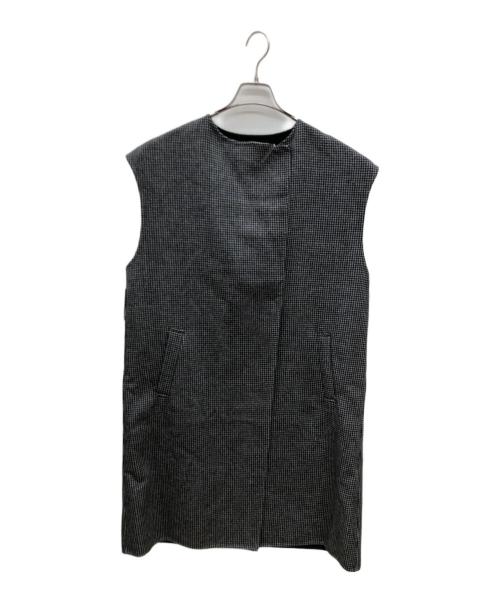 INDIVI（インディヴィ）INDIVI (インディヴィ) リバージレコート ブラック×グレー サイズ:38 未使用品の古着・服飾アイテム