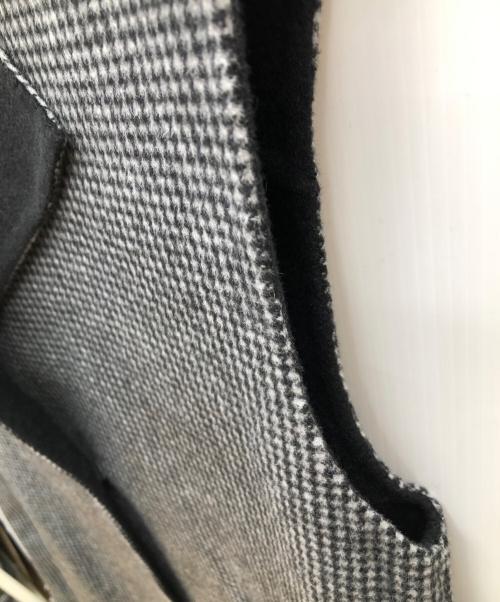 INDIVI（インディヴィ）INDIVI (インディヴィ) リバージレコート ブラック×グレー サイズ:38 未使用品の古着・服飾アイテム