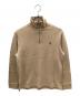 POLO RALPH LAUREN（ポロ・ラルフローレン）の古着「90sハーフジップスウェット」｜ベージュ