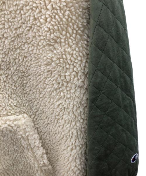 Champion（チャンピオン）Champion (チャンピオン) フリースジャケット ホワイト×オリーブ サイズ:Lの古着・服飾アイテム