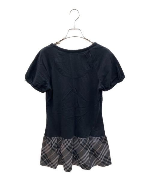BURBERRY BLUE LABEL（バーバリー ブルー レーベル）BURBERRY BLUE LABEL (バーバリー ブルー レーベル) 半袖ワンピース ブラック サイズ:38の古着・服飾アイテム