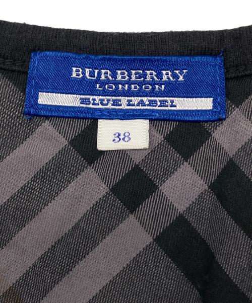 BURBERRY BLUE LABEL（バーバリー ブルー レーベル）BURBERRY BLUE LABEL (バーバリー ブルー レーベル) 半袖ワンピース ブラック サイズ:38の古着・服飾アイテム