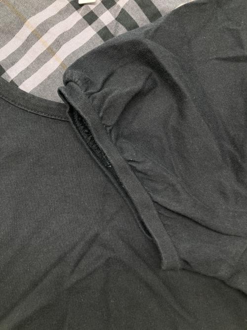 BURBERRY BLUE LABEL（バーバリー ブルー レーベル）BURBERRY BLUE LABEL (バーバリー ブルー レーベル) 半袖ワンピース ブラック サイズ:38の古着・服飾アイテム