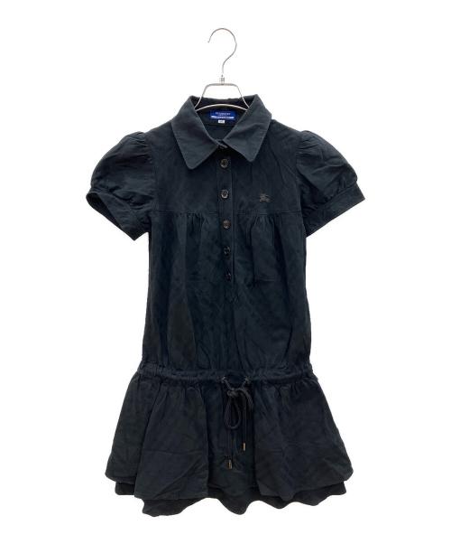 BURBERRY BLUE LABEL（バーバリー ブルー レーベル）BURBERRY BLUE LABEL (バーバリー ブルー レーベル) 半袖ワンピース ブラック サイズ:38の古着・服飾アイテム
