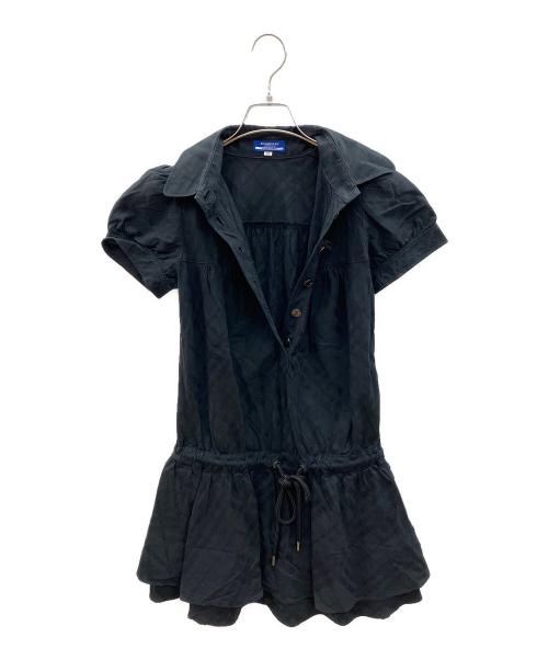 BURBERRY BLUE LABEL（バーバリー ブルー レーベル）BURBERRY BLUE LABEL (バーバリー ブルー レーベル) 半袖ワンピース ブラック サイズ:38の古着・服飾アイテム