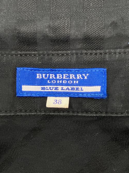 BURBERRY BLUE LABEL（バーバリー ブルー レーベル）BURBERRY BLUE LABEL (バーバリー ブルー レーベル) 半袖ワンピース ブラック サイズ:38の古着・服飾アイテム