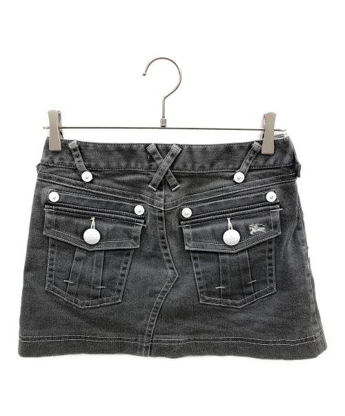 BURBERRY BLUE LABEL（バーバリー ブルー レーベル）BURBERRY BLUE LABEL (バーバリーロンドンブルーレーベル) ショートデニム ブラック サイズ:25の古着・服飾アイテム