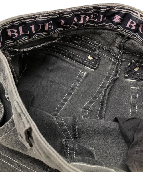 BURBERRY BLUE LABEL（バーバリー ブルー レーベル）BURBERRY BLUE LABEL (バーバリーロンドンブルーレーベル) ショートデニム ブラック サイズ:25の古着・服飾アイテム