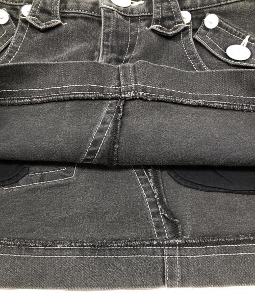 BURBERRY BLUE LABEL（バーバリー ブルー レーベル）BURBERRY BLUE LABEL (バーバリーロンドンブルーレーベル) ショートデニム ブラック サイズ:25の古着・服飾アイテム