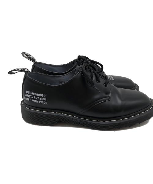 Dr.Martens（ドクターマーチン）Dr.Martens (ドクターマーチン) NEIGHBORHOOD (ネイバーフッド) スミス4アイ　ペントンローファー ブラック サイズ: 26cm(UK8)の古着・服飾アイテム
