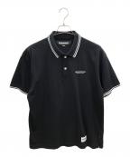 NEIGHBORHOODネイバーフッド）の古着「ポロシャツ　PIQUE LINE POLOSHIRT」｜ブラック