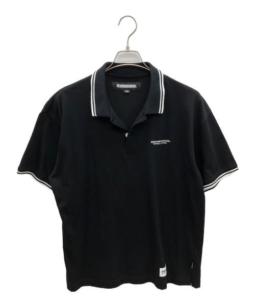 NEIGHBORHOOD（ネイバーフッド）NEIGHBORHOOD (ネイバーフッド) ポロシャツ　PIQUE LINE POLOSHIRT ブラック サイズ:Lの古着・服飾アイテム
