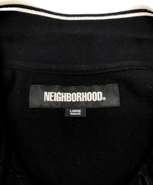 NEIGHBORHOOD（ネイバーフッド）NEIGHBORHOOD (ネイバーフッド) ポロシャツ　PIQUE LINE POLOSHIRT ブラック サイズ:Lの古着・服飾アイテム