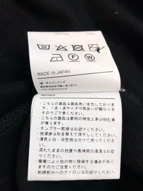 NEIGHBORHOOD（ネイバーフッド）NEIGHBORHOOD (ネイバーフッド) ポロシャツ　PIQUE LINE POLOSHIRT ブラック サイズ:Lの古着・服飾アイテム