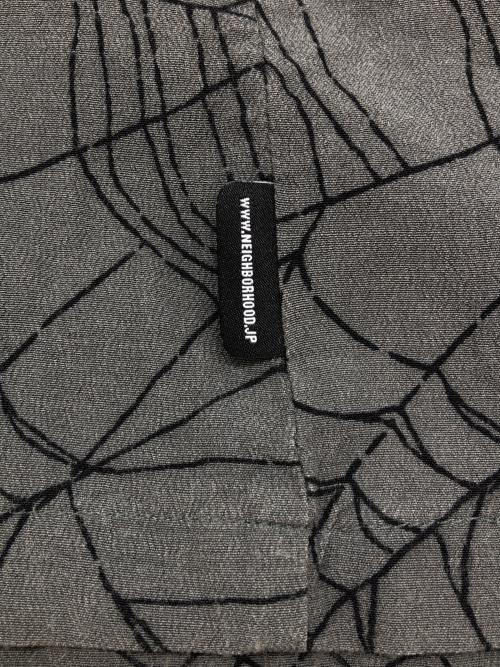 NEIGHBORHOOD（ネイバーフッド）NEIGHBORHOOD (ネイバーフッド) SPIDERWEB HAWAIIAN SHIRT グレー サイズ:Mの古着・服飾アイテム