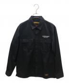 NEIGHBORHOODネイバーフッド）の古着「ワークシャツ」｜ブラック