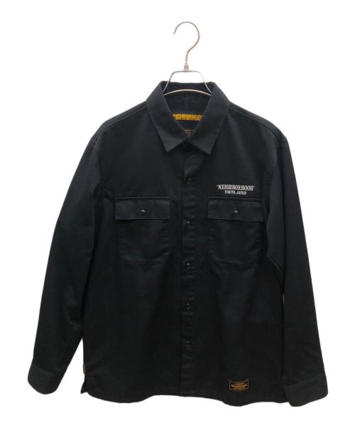 NEIGHBORHOOD（ネイバーフッド）NEIGHBORHOOD (ネイバーフッド) ワークシャツ ブラック サイズ:Mの古着・服飾アイテム