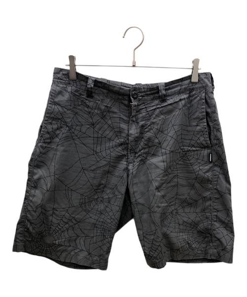 NEIGHBORHOOD（ネイバーフッド）NEIGHBORHOOD (ネイバーフッド) スパイダー　蜘蛛の巣柄 グレー×ブラック サイズ:Mの古着・服飾アイテム