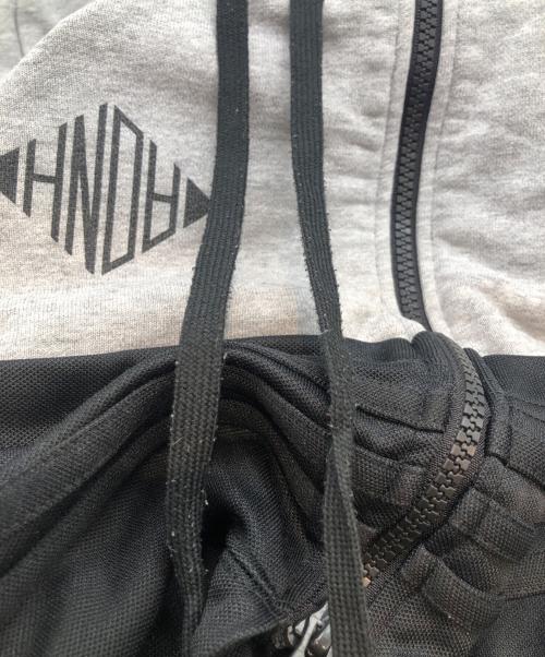 adidas（アディダス）adidas (アディダス) NEIGHBORHOOD (ネイバーフッド) ジップパーカー グレー×ブラック サイズ:Ｍの古着・服飾アイテム