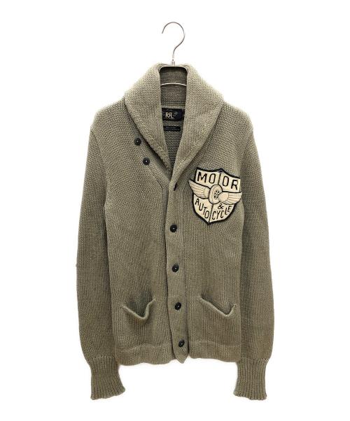RRL（ダブルアールエル）RRL (ダブルアールエル) ニットカーディガン カーキ サイズ:Sの古着・服飾アイテム