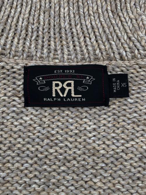 RRL（ダブルアールエル）RRL (ダブルアールエル) ニットカーディガン ベージュ サイズ:XSの古着・服飾アイテム
