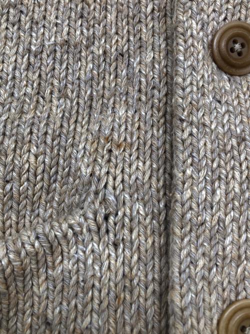 RRL（ダブルアールエル）RRL (ダブルアールエル) ニットカーディガン ベージュ サイズ:XSの古着・服飾アイテム