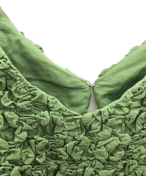 moussy（マウジー）moussy (マウジー) CRUMPLY GATHER ジャケット グリーン サイズ:1の古着・服飾アイテム