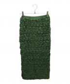 moussyマウジー）の古着「ロングスカート」｜グリーン
