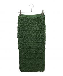 moussy（マウジー）の古着「ロングスカート」｜グリーン