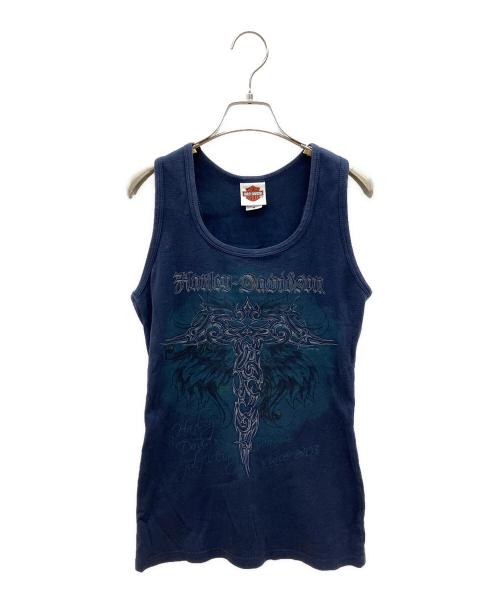 HARLEY-DAVIDSON（ハーレーダビッドソン）HARLEY-DAVIDSON (ハーレーダビッドソン) タンクトップ ネイビー サイズ:Ｍの古着・服飾アイテム