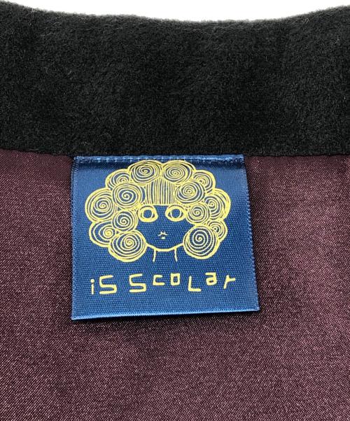iS ScoLar（イズ スカラー）iS ScoLar (イズ スカラー) 刺繍入りジップコート ブラック サイズ:Mの古着・服飾アイテム