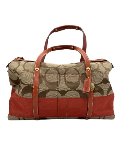 COACH（コーチ）COACH (コーチ) トートバッグ ベージュ×オレンジの古着・服飾アイテム