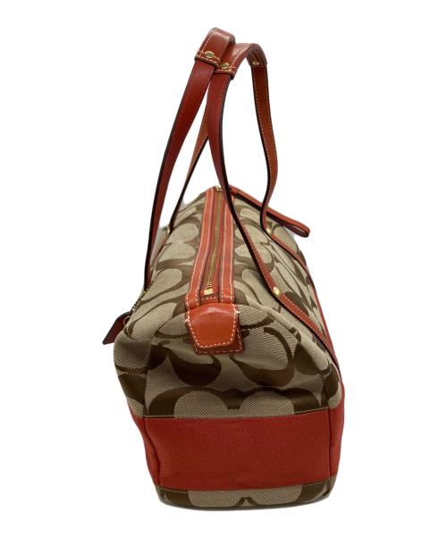 COACH（コーチ）COACH (コーチ) トートバッグ ベージュ×オレンジの古着・服飾アイテム