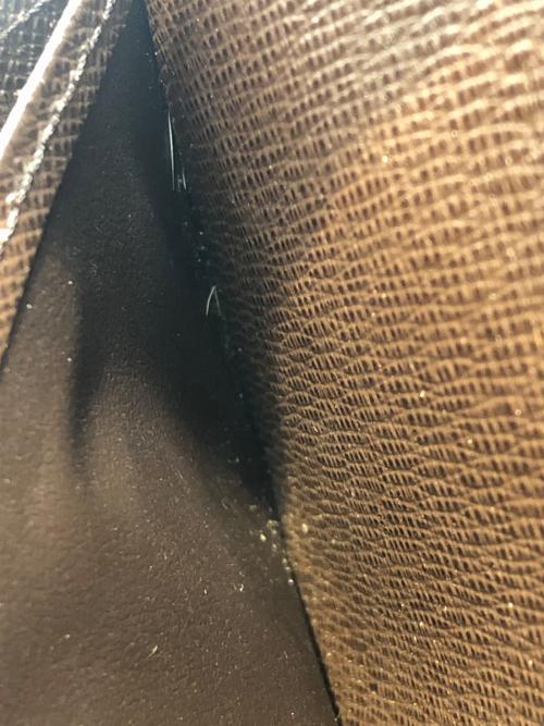 LOUIS VUITTON（ルイ ヴィトン）LOUIS VUITTON (ルイ ヴィトン) ダミエ　ポルトモネ・ビエ・トレゾール ブラウン×ブラックの古着・服飾アイテム