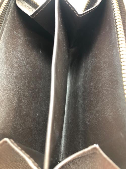 LOUIS VUITTON（ルイ ヴィトン）LOUIS VUITTON (ルイ ヴィトン) ダミエ　ポルトモネ・ビエ・トレゾール ブラウン×ブラックの古着・服飾アイテム