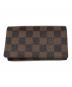 LOUIS VUITTON（ルイ ヴィトン）の古着「ダミエ　ポルトモネ・ビエ・トレゾール」｜ブラウン×ブラック