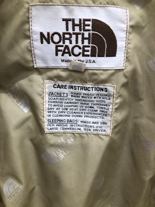 THE NORTH FACE（ザ ノース フェイス）THE NORTH FACE (ザ ノース フェイス) 80sダウンベスト ベージュ サイズ:Ｍの古着・服飾アイテム