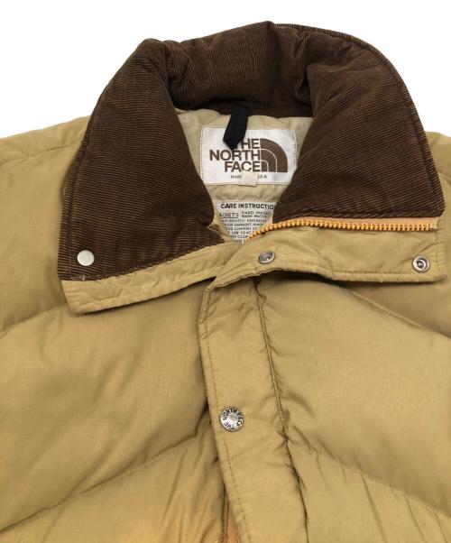 THE NORTH FACE（ザ ノース フェイス）THE NORTH FACE (ザ ノース フェイス) 80sダウンベスト ベージュ サイズ:Ｍの古着・服飾アイテム