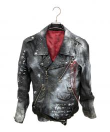 その他ブランド（ソノタブランド）の古着「レザージャケット」｜ブラック