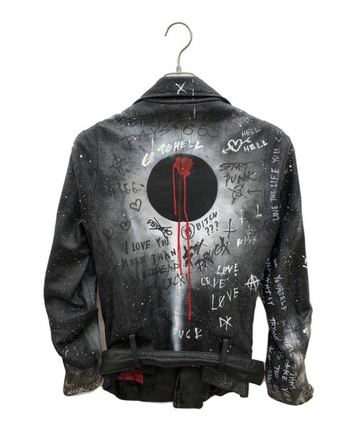 その他ブランド（ソノタブランド）その他ブランド (ソノタブランド) レザージャケット ブラック サイズ:不明の古着・服飾アイテム