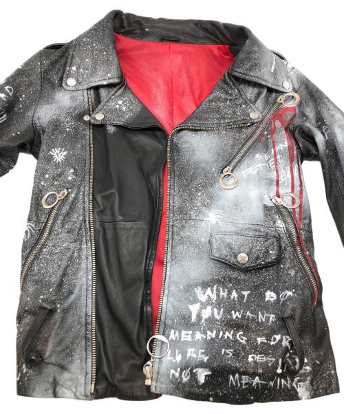 その他ブランド（ソノタブランド）その他ブランド (ソノタブランド) レザージャケット ブラック サイズ:不明の古着・服飾アイテム