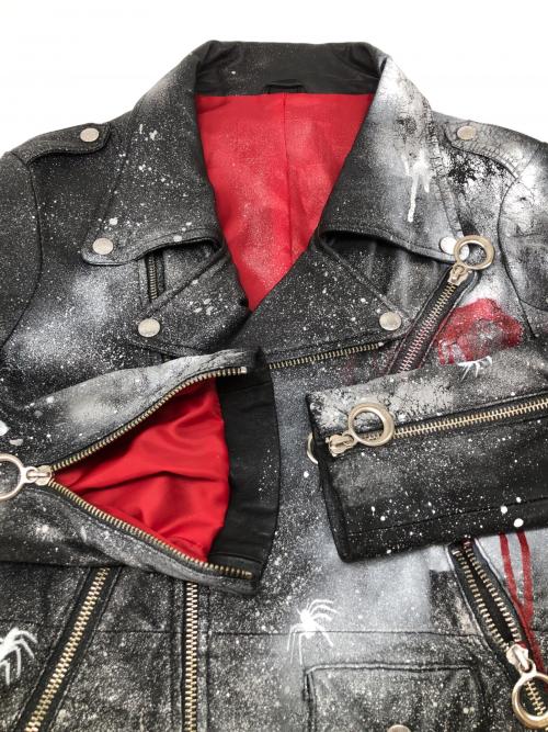 その他ブランド（ソノタブランド）その他ブランド (ソノタブランド) レザージャケット ブラック サイズ:不明の古着・服飾アイテム