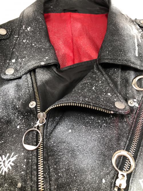 その他ブランド（ソノタブランド）その他ブランド (ソノタブランド) レザージャケット ブラック サイズ:不明の古着・服飾アイテム