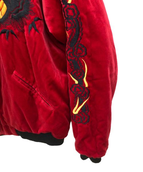 テーラー東洋（テーラートウヨウ）テーラー東洋 (テーラートウヨウ) スカジャン レッド×ホワイト サイズ:Lの古着・服飾アイテム