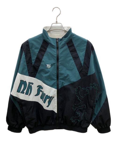 NEIGHBORHOOD（ネイバーフッド）NEIGHBORHOOD (ネイバーフッド) ナイロンジャケット グリーン×ブラック サイズ:Mの古着・服飾アイテム