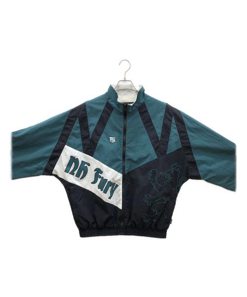 NEIGHBORHOOD（ネイバーフッド）NEIGHBORHOOD (ネイバーフッド) ナイロンジャケット グリーン×ブラック サイズ:Mの古着・服飾アイテム