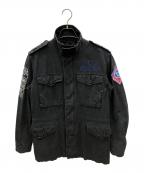 ALPHAアルファ）の古着「ミリタリージャケット　ライナー付　50周年記念モデル」｜ブラック